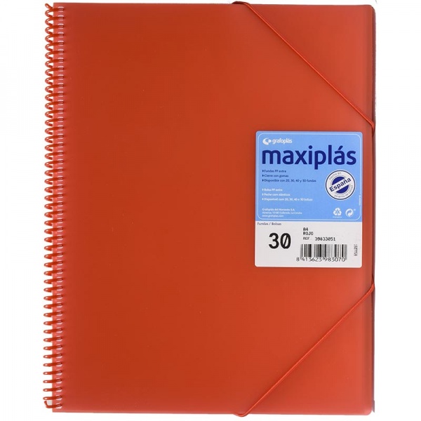 carpeta_plastica_con_gomas_30_fundas_rojo
